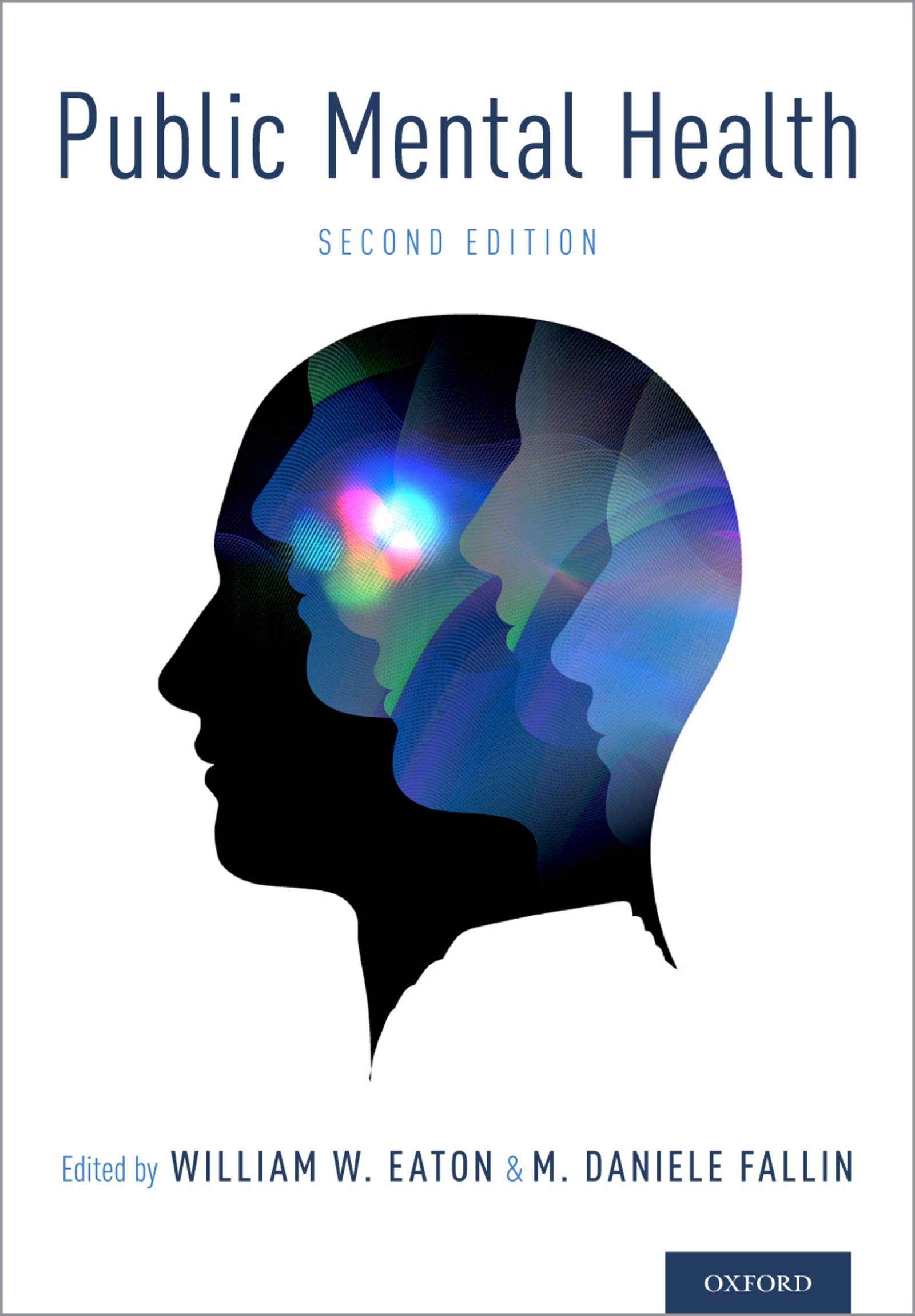 The cover of Public Mental Health. There is a sillouette of a person underneath the title. 