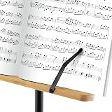 Theodore Bamboo Music Stand Orchestral Desk Stand with Tripod Base view 4