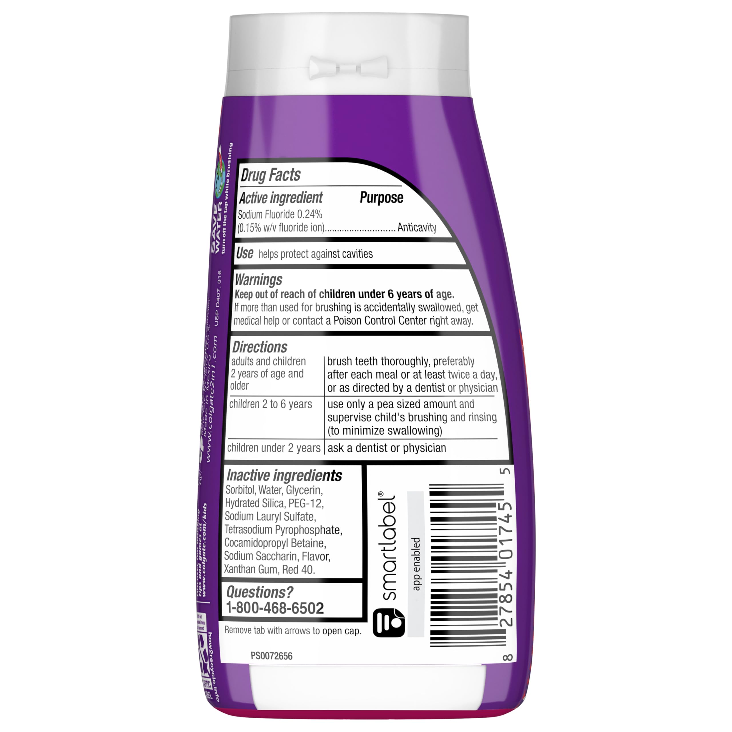 Colgate Kids Fluoride Toothpaste, Strawberry Burst, 4.6 oz