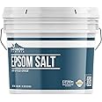 Epsom Salt (1 Gallon) by Earthborn Elements, Resealable Bucket, Magnesium Sulfate Soaking Solution, All-Natural, Highest Qual