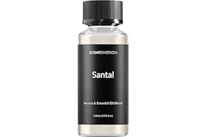 SCENTEMOTION Santal Essential Oils for Diffuser | Aromatherapy Fragrance Oil with Notes of Sandalwood, Musk, & Papyrus | Luxury Scent Oil | 4.05 fl oz, 120ml