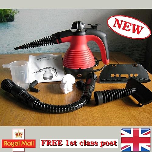 TOOLGENIUS® 1050W HANDHELD PORTABLE POWER STEAM CLEANER COMPACT STEAMER MACHINE CARPET CAR