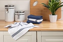 Kitchen Towels Dishcloths 100% Cotton, Set of