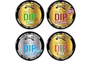 NEW Teaza Herbal Energy Pouch Mixed (4 pack) Peppermint-Tropical-Cool Mint Chill-Banging Black Cherry