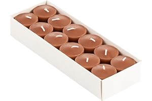 Candle Charisma Apple Cinnamon Scented Votive Candles - 10 Hour Burn time - Set of 12 for Dinner, Wedding, Halloween and Holiday Decorations