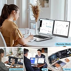 KEFEYA Laptop Screen Extender, 14" FHD 1080P IPS