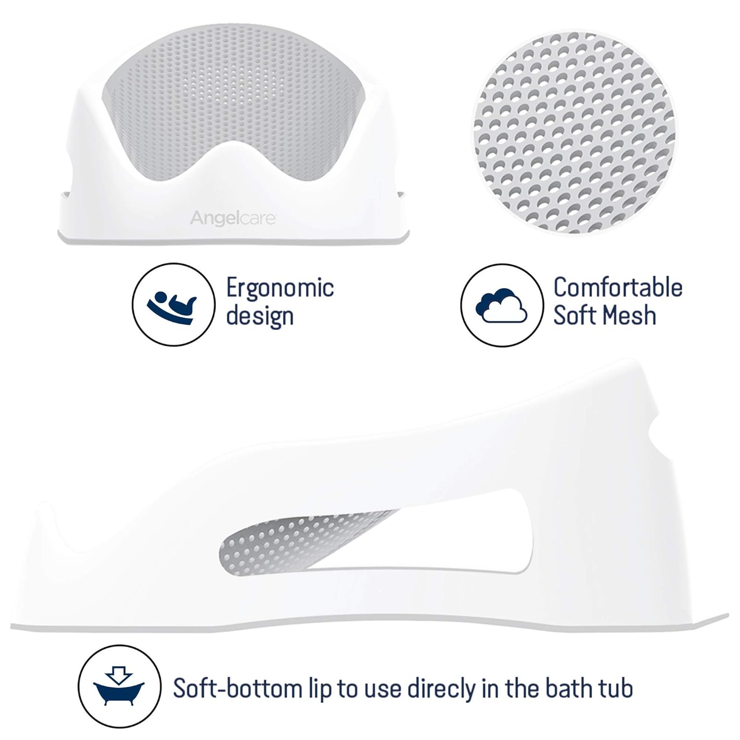 Angelcare Baby Bath Support, Grey : Baby