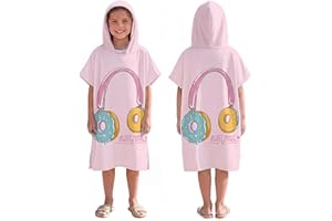 LOMTRATS Quick Dry Surf Poncho Changing Towel Robe Hoodie for Adults Men Women,Swimming Beach Surfing Diving Home Hot Springs