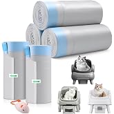 150 Count Automatic Cat Litter Box Bags fits Petpivot 11/12&amp; NeakasaM1 | 27" x13", Heavy Duty Leak-Proof Drawstring Trash Bags Replacement, Holds 23 lbs