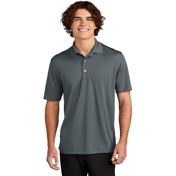 SPORT-TEK Unisex Dri-Mesh Polo | Short Sleeve Collared Shirt for