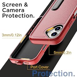 AICase for iPhone 16 Case with Built-in Stand,Tripe