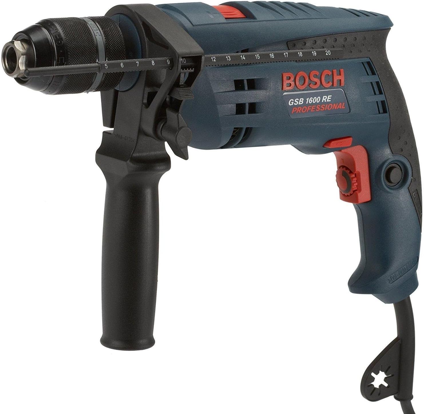 дрель bosch 1600 re. дрель ударная bosch gsb 1600 re professional. дрель на белом фоне. 218. Gsb 1600 re bosch резьба под патрон.