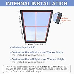 UrMoon Skylight Shades for Ceiling Window Easy