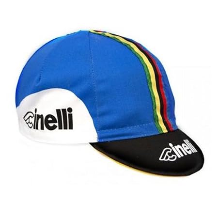 Cinelli Cap Vintage Fahrrad Mützen Kollektion Rennrad Fixi Singlespeed Kult Kappen, Cinelli7273, Stil Bassano 85