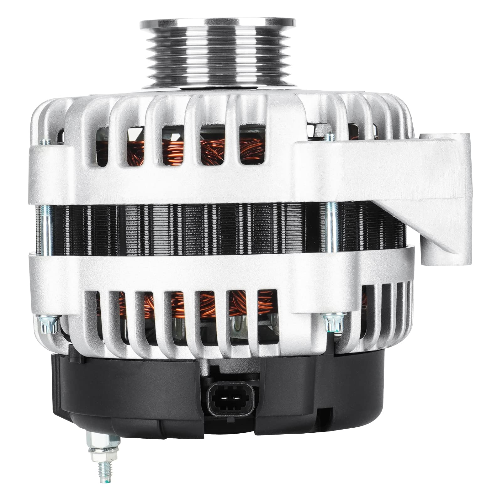 Photo 1 of 2-Pin Alternator for Chevy Silverado & GMC Sierra 1500 HD Classic, Cadillac Escalade ESV EXT 2005 2006 2007, 101-14101, 10392759, 15200268, 15225927