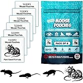 TERMX 6Pack Natural Mouse Repellent Pouches Indoor Botanical Vamoose Rodent-Repelling Pouches for Mice and Rodent Control at Home Attic Office Shed Barn Storage/RV