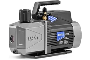 Orion Motor Tech 14.4 cfm 2 Stage Vacuum Pump, 1.5 hp Rotary Vane Vacuum Pump with 0.2 Pa Ultimate Vacuum, Auto HVAC Vacuum P
