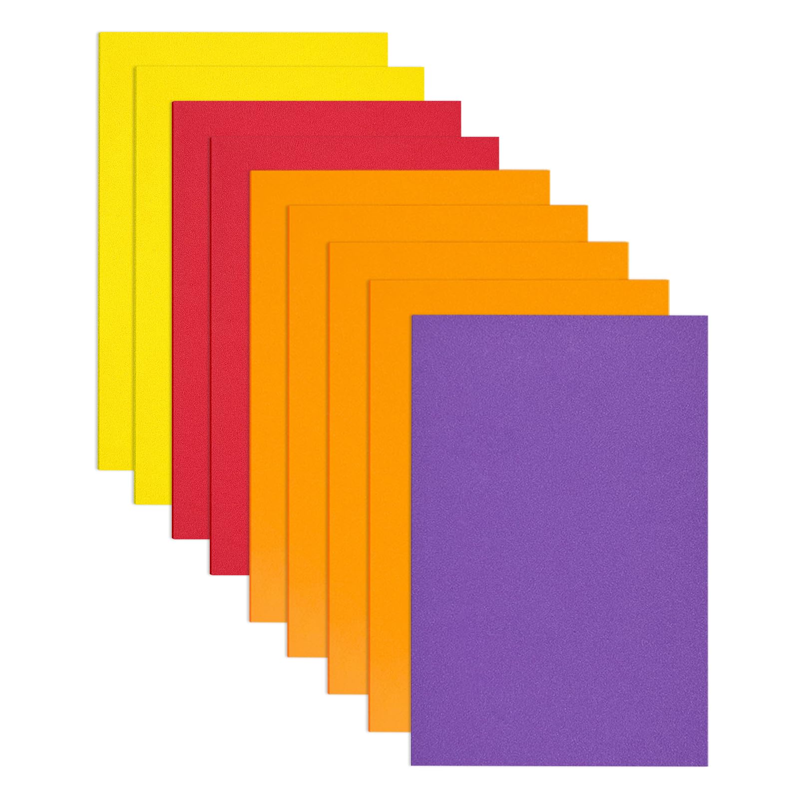 Jtnohx Eva Foam Sheets, 17.78×28.7cm Craft Foam Board, 9 Pcs Colour Eva for Crafts, Thin DIY Material for Art and Scrapbooking(Thanksgiving Colour Series)