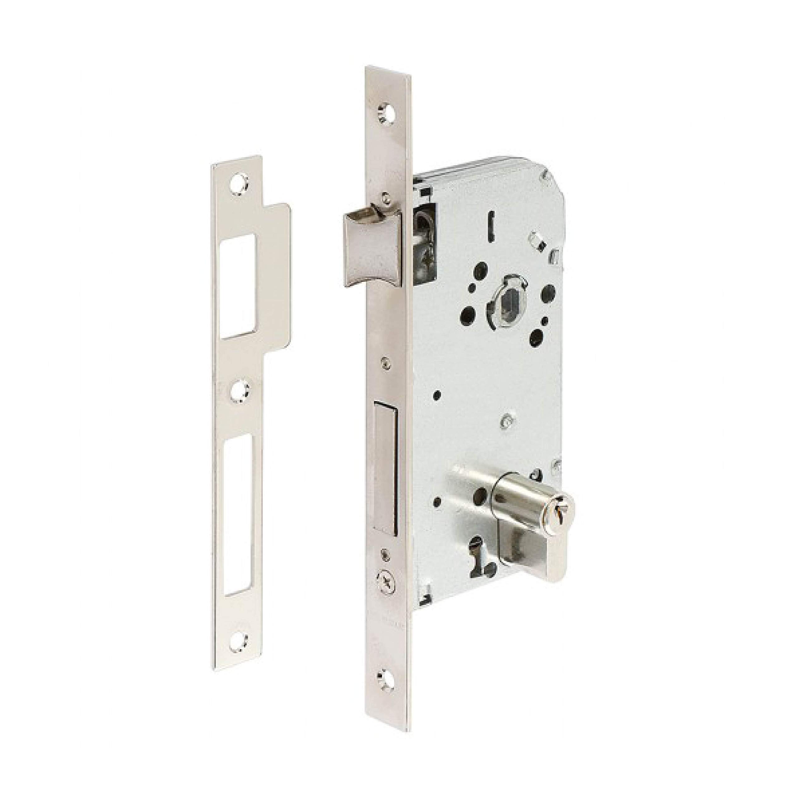 Tesa Assa Abloy 13058 CAE Lock Galvanised for Wooden Doors, Input 50 mm Square Front, Enamelled Steel