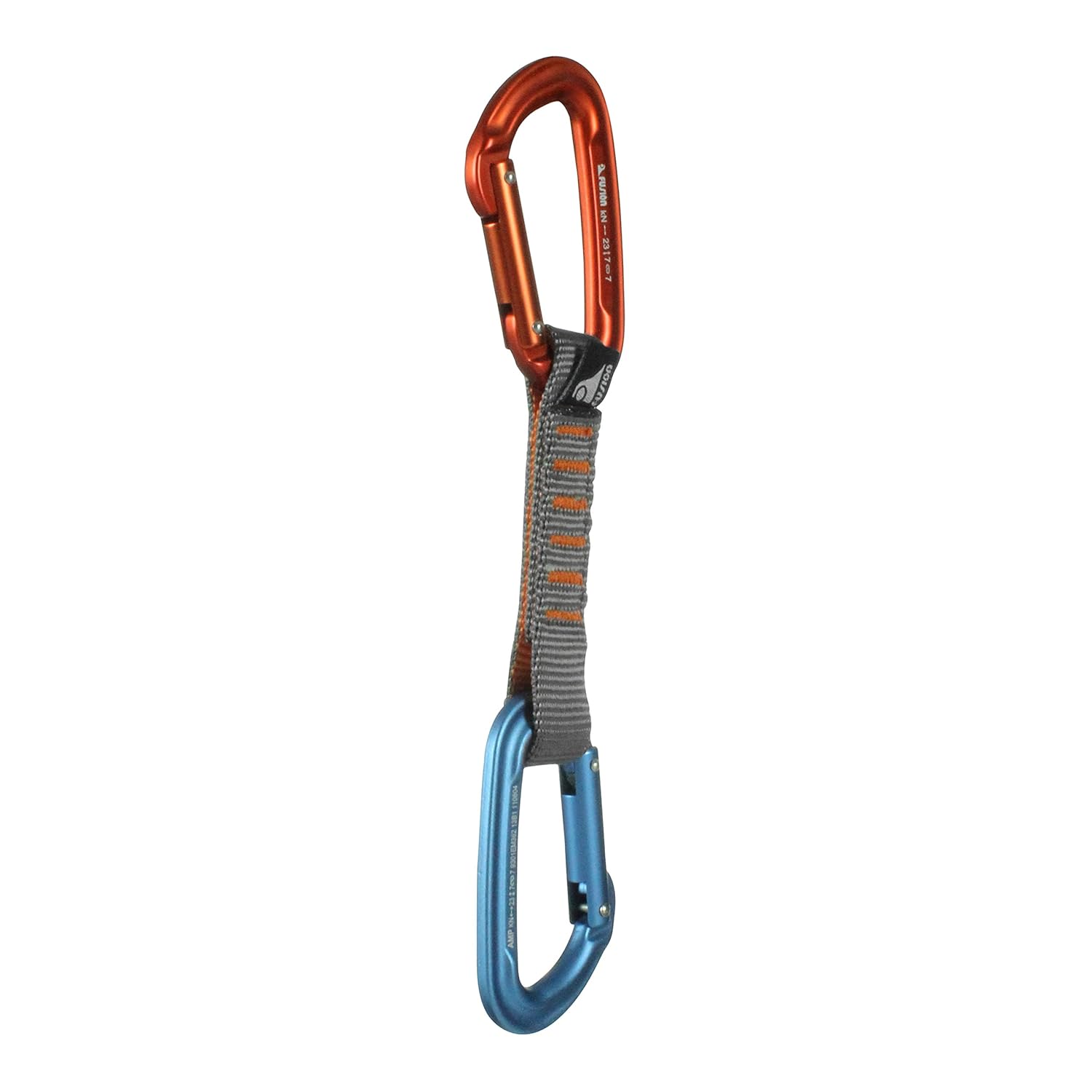 Fusion Climb 6Pack 11cm Quickdraw Set with Contigua Orange Straight