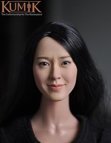 Amazon R Doll Kumik 1 6 女性 フィギュア ドール コスプレ 素敵 笑顔 黒髪 ヘッド 頭 素体 アクセサリー アジア 韓国 女優 顔 植毛 タイプ Km13 77 Obitsu Jodoll Tbleagueのボディに対応 フィギュア ドール 通販