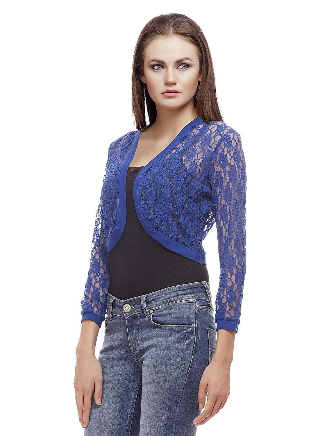 peptrends women's short net shrug