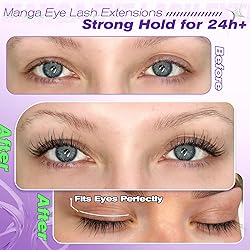 calphdiar Magnetic Eyelashes with Applicator Manga