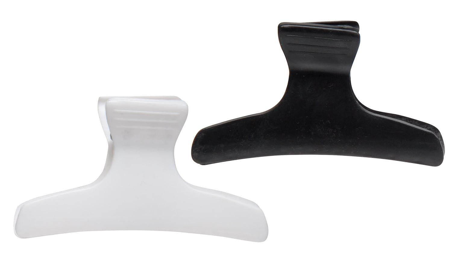 Diane Large butterfly clamps, black and white, 12 pack, D13 : Hair Clips : Beauty