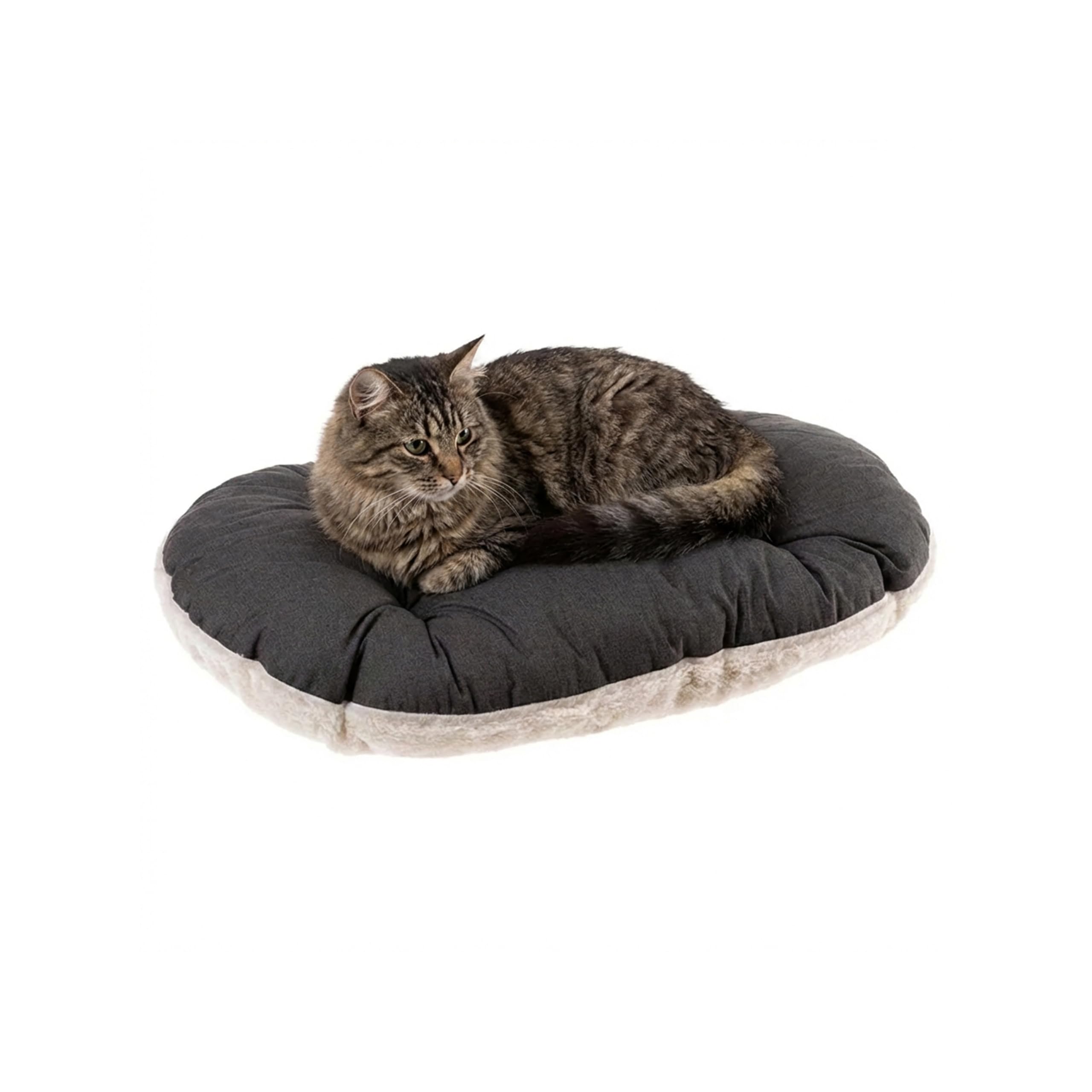 Ferplast Cat Bed, Dog Bed Washable Pet Mat Cushion in Cotton with Soft Padding, 55 x 36 cm. Brown