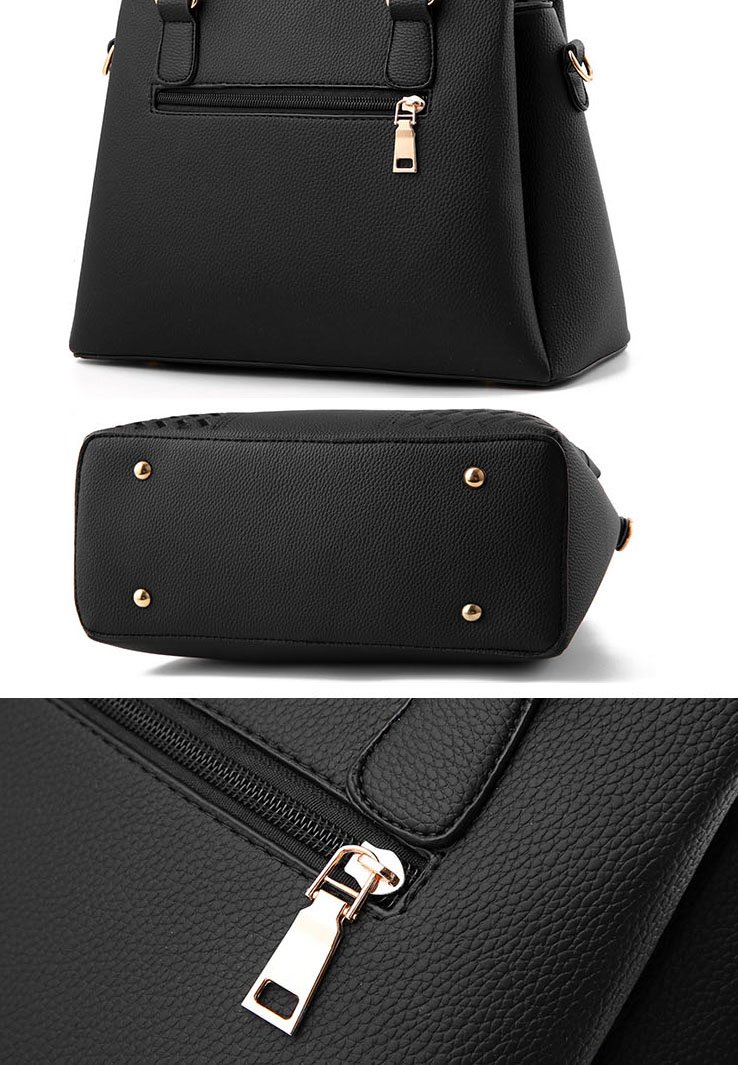 Damen Handtasche Damen Große Mode-Design Tragetaschen Damen Umhängetasche Top Griff Taschen(Grau)