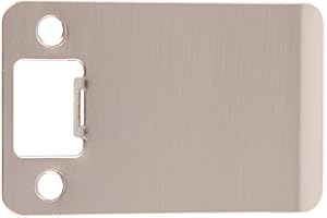 Stone Harbor Hardware 50103-15 Extended Lip Strike Plate with 3" Lip, Satin Nickel