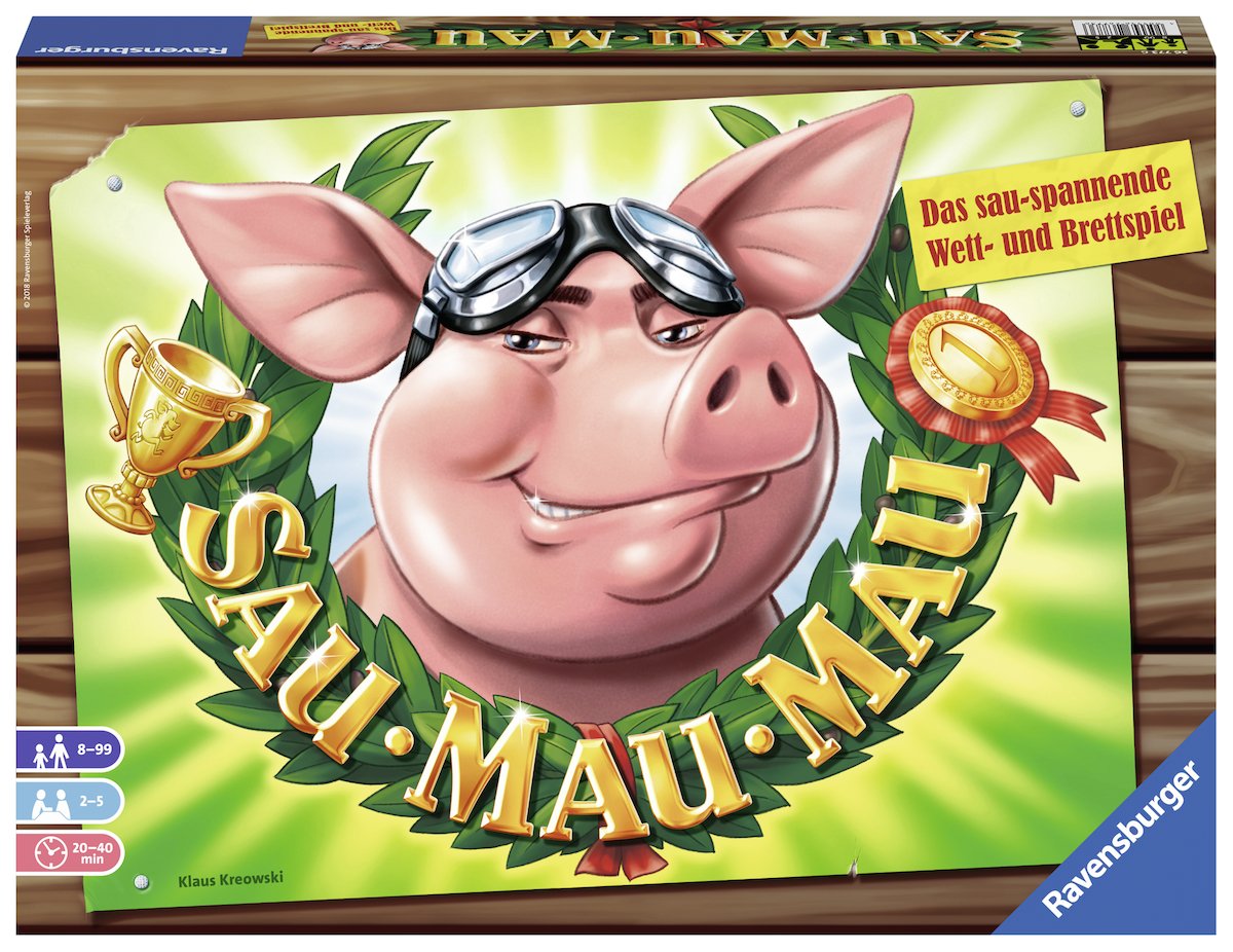 Ravensburger Sau Mau Mau - Board Game, 2-5 Players, Age 8+