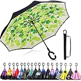 Monstleo Inverted Umbrella,Double Layer Reverse