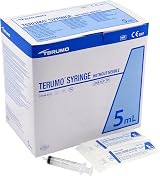 Terumo 5 ml Disposable Syringe Pack of 100 - Latex PVC Free 3 Part view 1