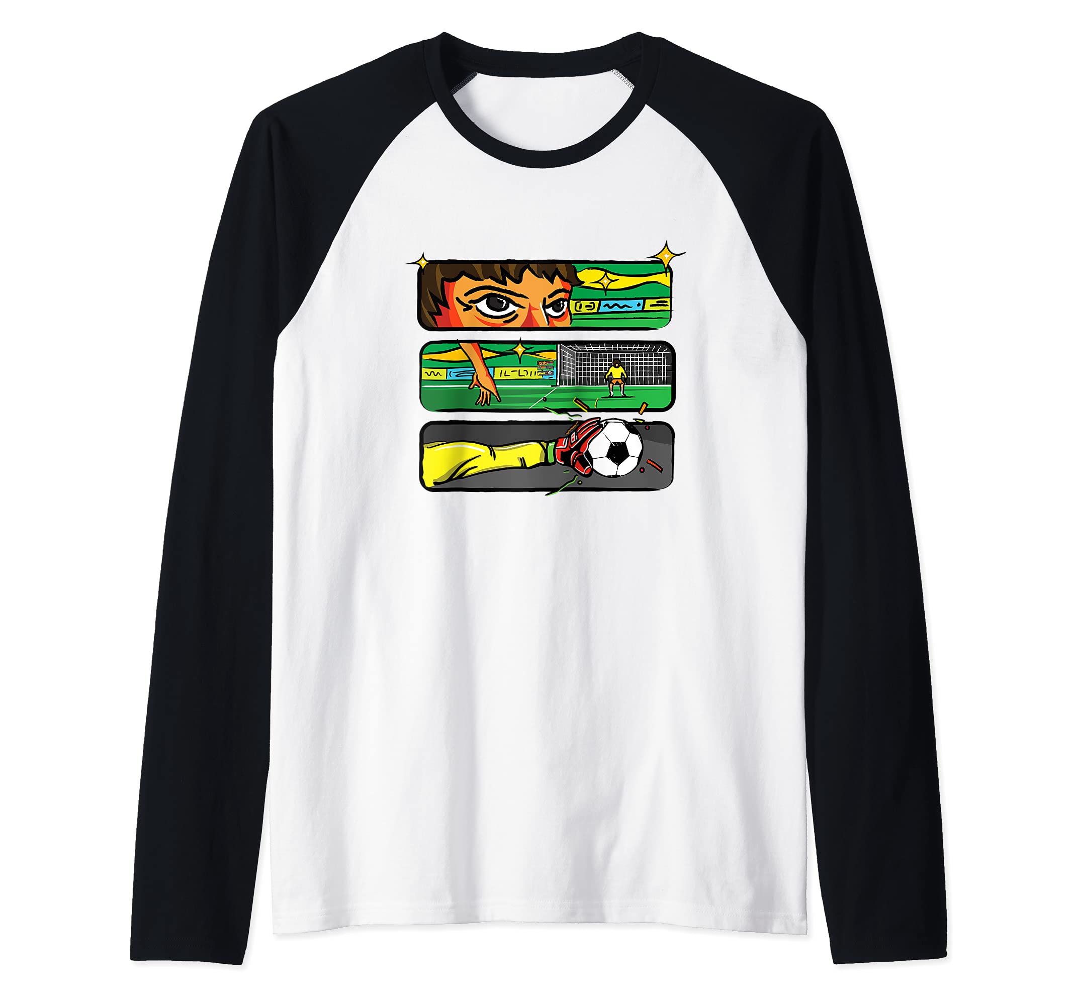 Flag Colombia Raglan Baseball Tee
