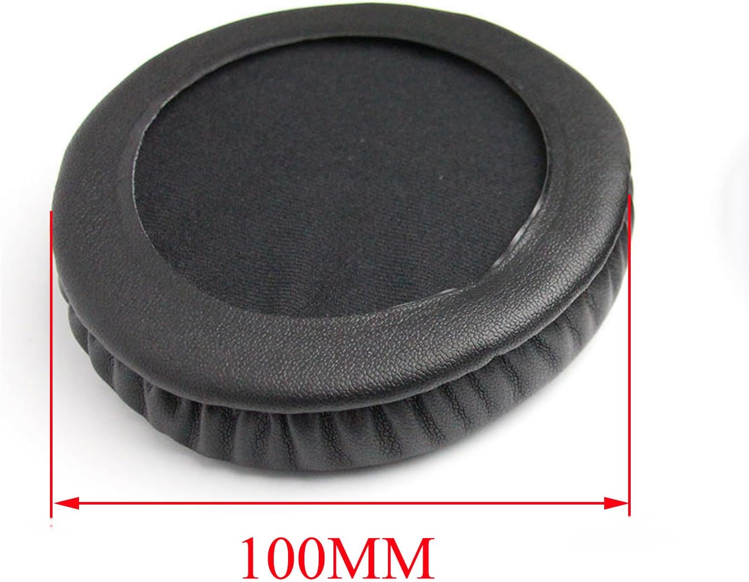 ShineCozy Premium Headphones Earpads Protein Leather Foam Ear Cushions,Headset Ear Pads Spare Replacement Parts (For Universal Size Diameter 100MM J-51) - Image 3