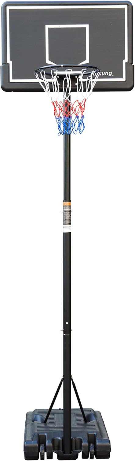 aokung Portable Basketball Hoop & Goal Basketball System Height Adjustable 6.2-8.5ft with 42 Inch Backboard and Wheels for Youth Kids Indoor Outdoor Use : Sports & Outdoors