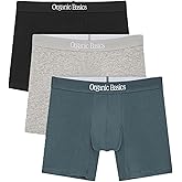Organic Basics mens Core 6" Easy Fit Organic Cotton Boxer Brief Underwear