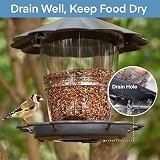WLLKOO Bird Feeder Plastic Outdoor Hanging Bird Feeder 20 cm 40 oz view 5