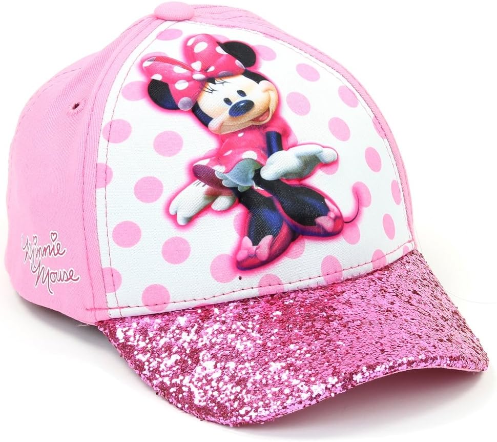 Minnie Disney Junior Girls Glitter Baseball Hat