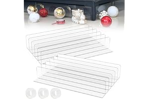 NEAGLORY 12 Pack-Clear Under Couch Blocker Set, 16.9" L×3.2" H Sofa Toy Blockers for Furniture, Blocker Adjustable Under Bed Blocker for Pets, Gap Bumper with 236.2IN Strong Tape