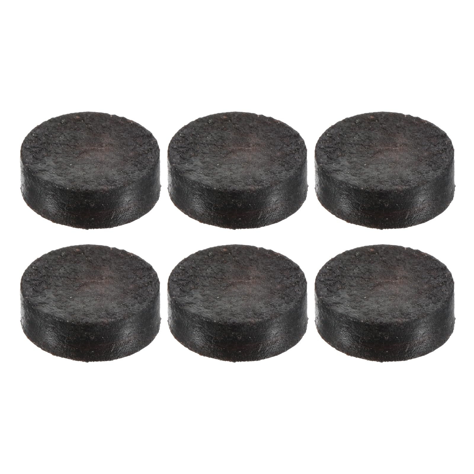 M METERXITY 6 Pack Pool Cue Tips - Billiard Cue Replacement Tip, Wear-resistant, Apply to Pool Cues/Snooker (13mm Dia, Brown)