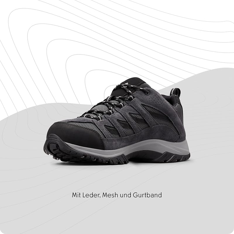 Crestwood Wanderschuhe für Herren, Schwarz (Shark x Columbia Grey), 42 EU