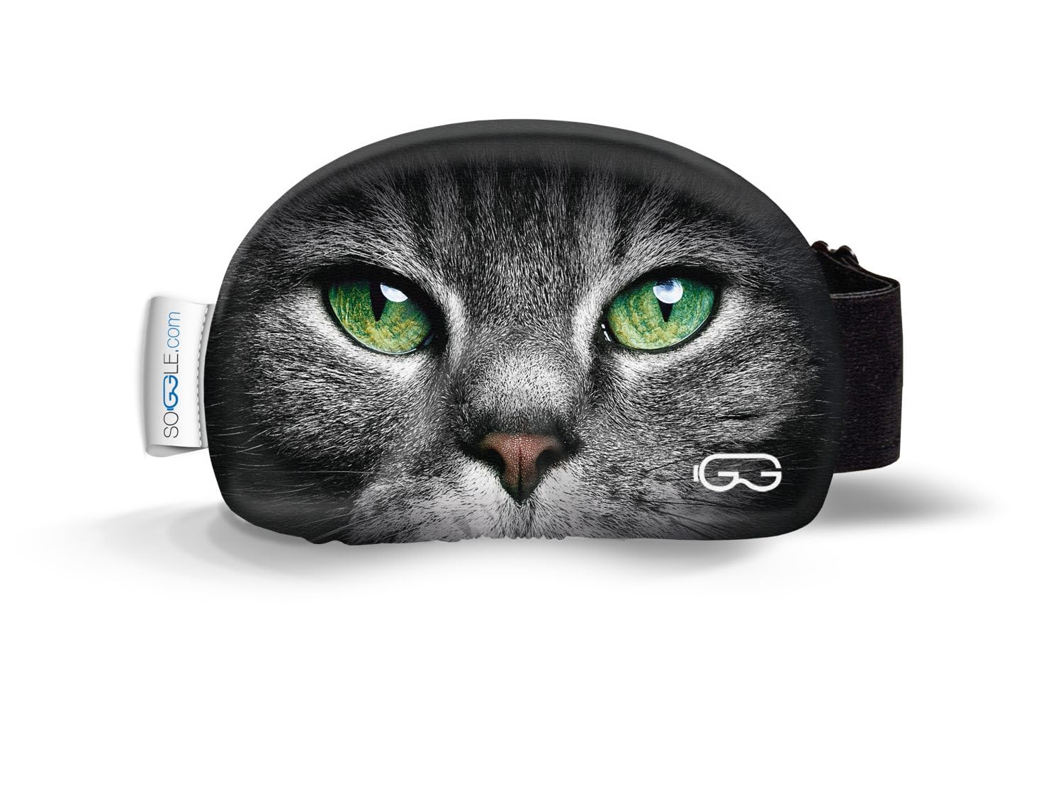 SOGGLE Ski Goggles Protective Cover Made of Microfibre (One Size), Colour: Eyes Cat