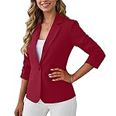 Women's 3/4 Sleeve Blazers, Lightweight Elegant Jackets for Women, Women Blazer Business Casual Outfits for Work