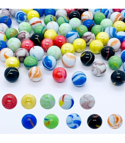 Lot De 100 Billes En Verre Multicolores 16 Mm – Jeux Enfants, Bricolage & Décoration Maison
