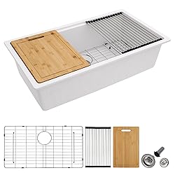 33 Granite Composite Kitchen Sink - Fulorni 33x19