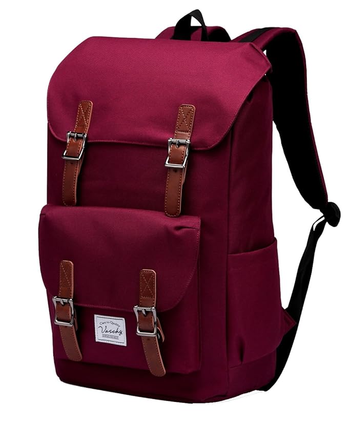 Schulrucksack Vaschy Rucksack Schulrucksäcke für Männer Schulrucksäcke für Mädchen Wasserabweisend Rucksack Lässiger Rucksack