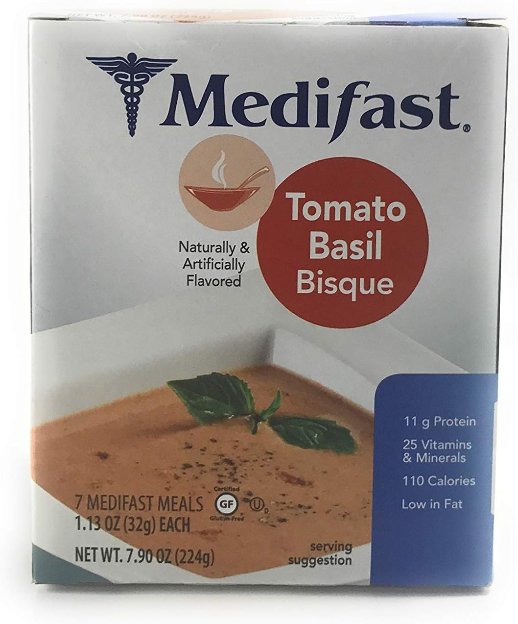 Medifast Tomato Basil Bisque Soup (1 Box/7 Servings)