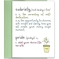 Recovery Cards - Sobriety Greeting Card - Sober Anniversary Cards - Motivation Cards for AA Recovery - Sober Cards - Alcoholic Recovery - Card and Envelope Set - Blank inside